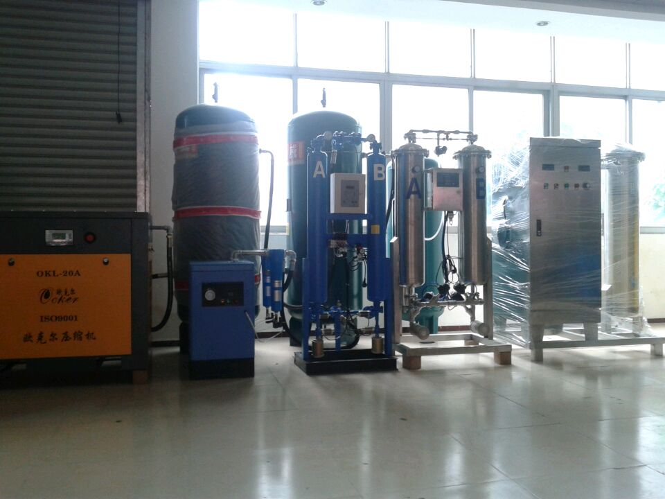 2套500克氧气(qì)源臭氧产生器(qì)印染废水氧化(huà)脱色