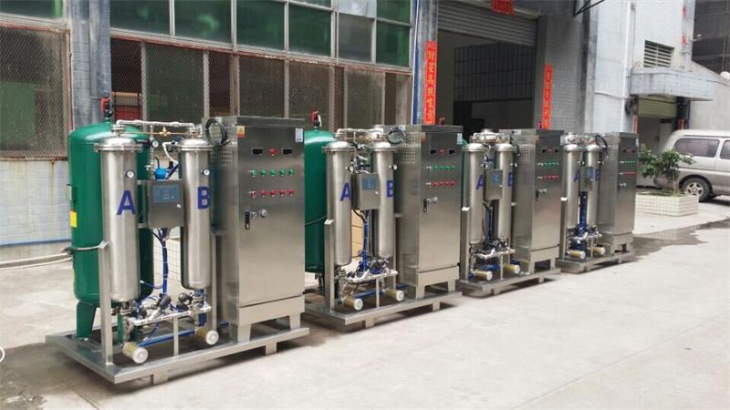 500克氧气(qì)源臭氧产生器(qì)牛仔洗濯脱色现场